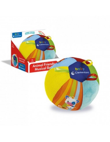 PELOTA MUSICAL ANIMAL BLANDA