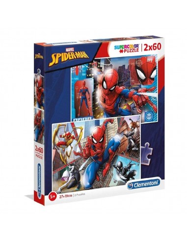 PUZZLE 2 X 60 PIEZAS SPIDERMAN