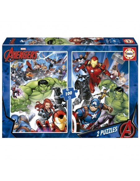PUZZLE AVENGER 2X100-PIEZAS