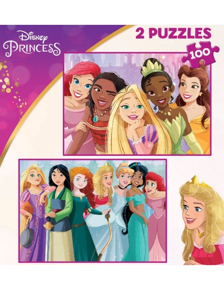 PUZZLE PRINCESAS 2X100-PIEZAS