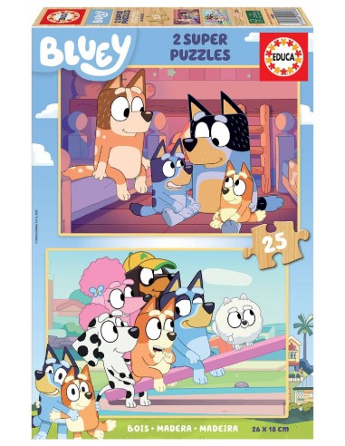 PUZZLE BLUEY 2X25-PIEZAS.