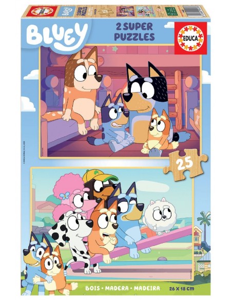 PUZZLE BLUEY 2X25-PIEZAS.
