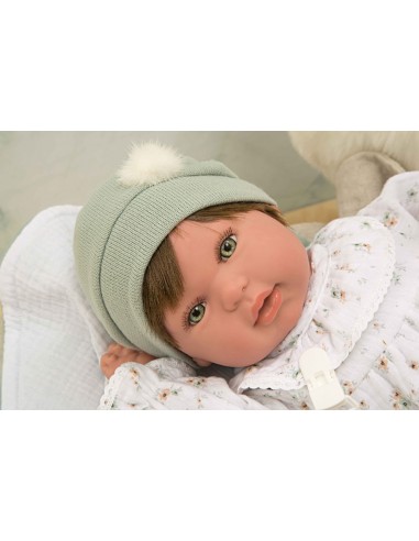 MUÑECA REBORN PAULINA C/MANTA 45-CM.