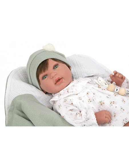 MUÑECA REBORN PAULINA C/MANTA 45-CM.