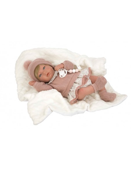 MUÑECO REBORN ABRIL CON MANTA