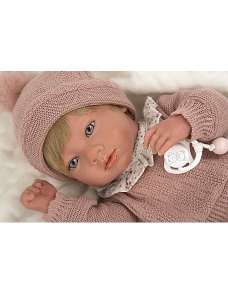 MUÑECO REBORN ABRIL CON MANTA