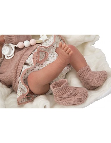 MUÑECO REBORN ABRIL CON MANTA