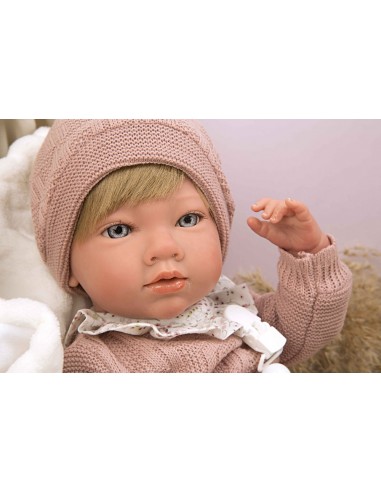 MUÑECO REBORN ABRIL CON MANTA