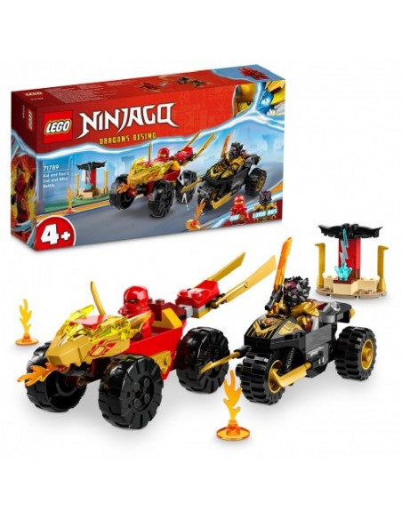 LEGO NINJAGO BATALLA COCHE Y MOTO