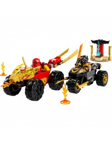 LEGO NINJAGO BATALLA COCHE Y MOTO