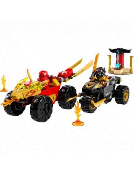 LEGO NINJAGO BATALLA COCHE Y MOTO