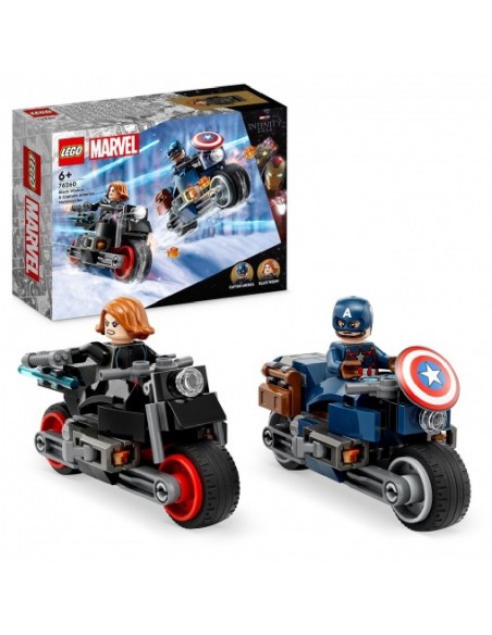 LEGO MOTOS DE VIUDA NEGRA-CAPITAN AMERICA