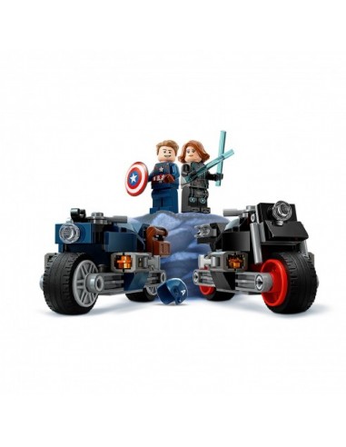 LEGO MOTOS DE VIUDA NEGRA-CAPITAN AMERICA