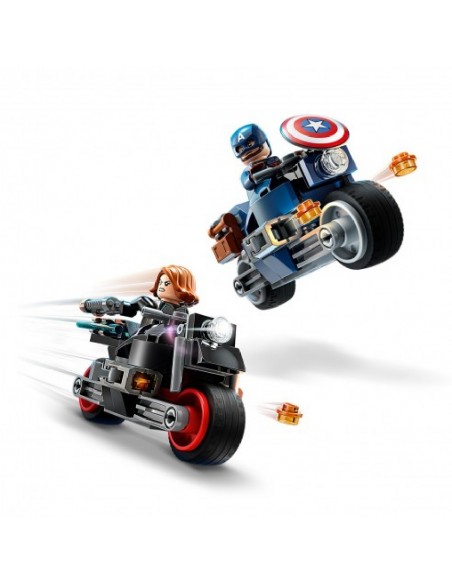 LEGO MOTOS DE VIUDA NEGRA-CAPITAN AMERICA