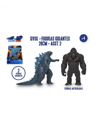 FIGURA GODZILA Y KING KONG 28-CMS.