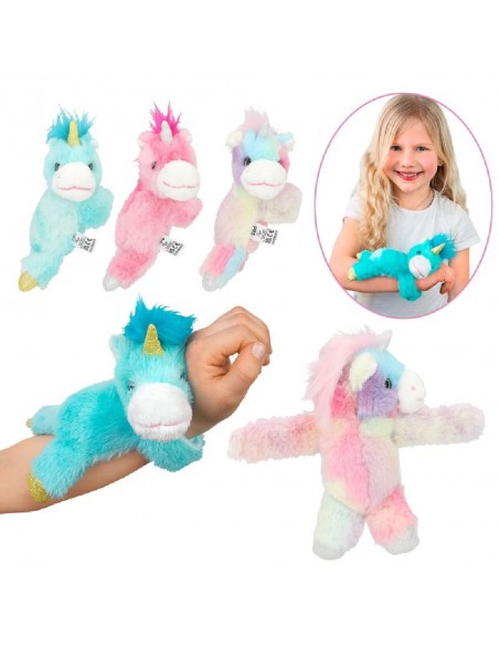 PULSERA SLAP PELUCHE UNICORNIO