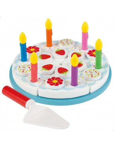 SET TARTA CUMPLEAÑOS MADERA