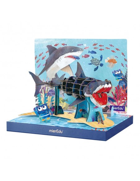 PUZZLE ECO 3D TIBURON BLANCO