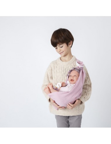 MUÑECA CARLA CON FULAR PORTABEBE
