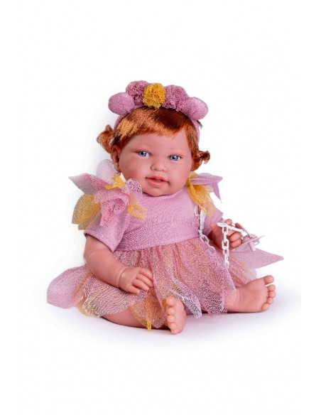 MUÑECA PIPA HADA CON DIADEMA