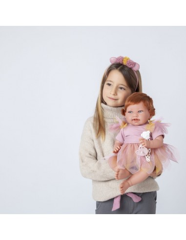 MUÑECA PIPA HADA CON DIADEMA