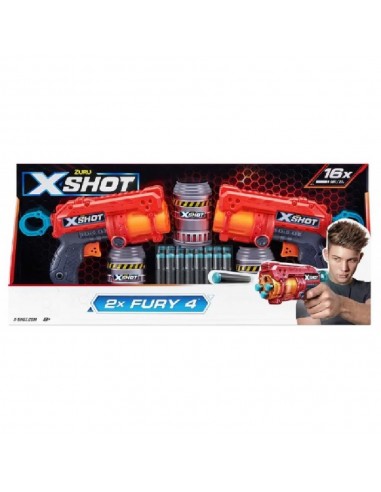 PACK 2 PISTOLAS FURY X-SHOT