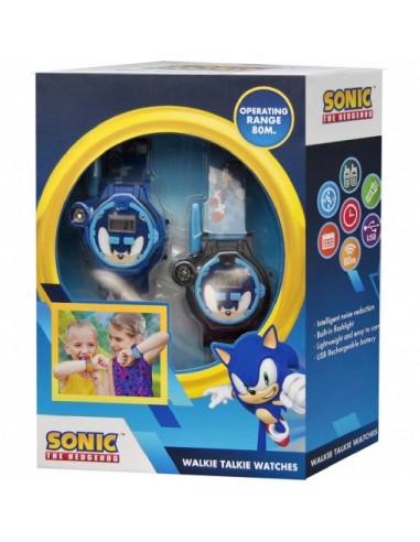 RELOJ WALKIE TALKIE 2 EN 1 SONIC
