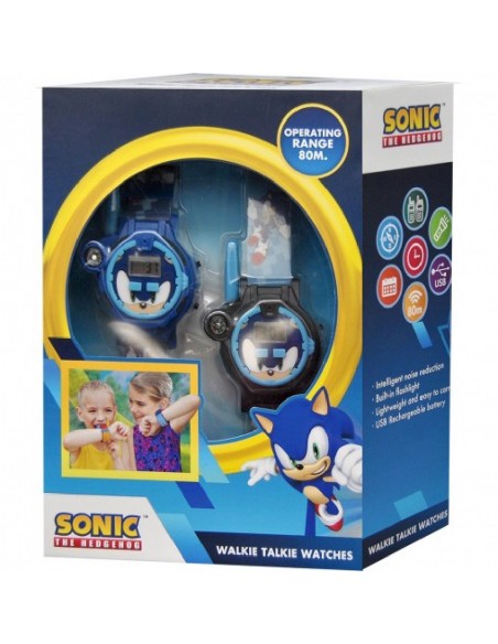RELOJ WALKIE TALKIE 2 EN 1 SONIC