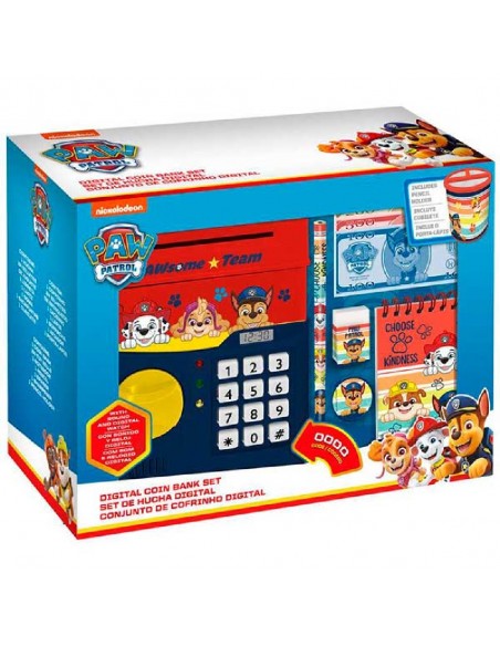 HUCHA DIGITAL PAW PATROL CON ACCESORIOS