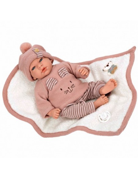 MUÑECO CON PESO ANDIE ROSA 40-CMS.