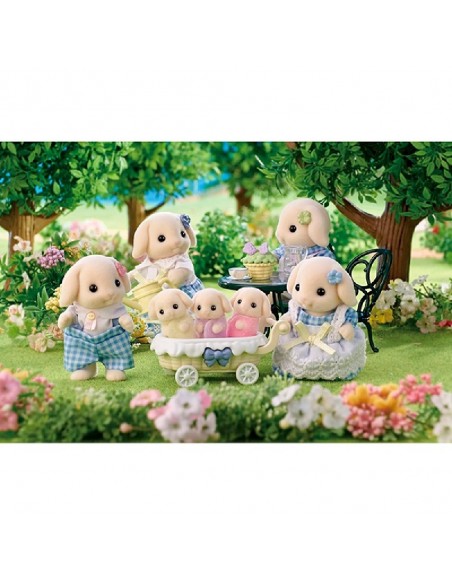 FAMILIA CONEJO FLOR SYLVANIAN FAMILIES