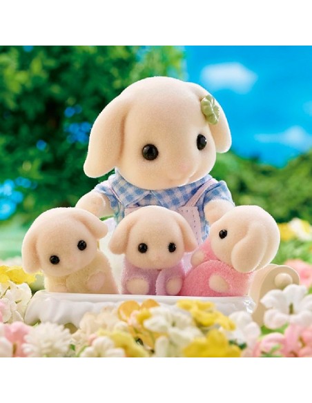 FAMILIA CONEJO FLOR SYLVANIAN FAMILIES