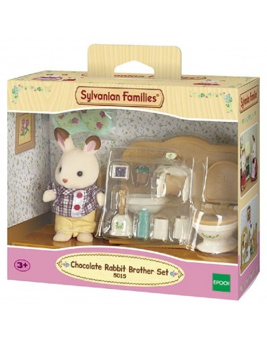 SET BAÑO CONEJO CHOCOLATE SYLVANIAN FAMILIES