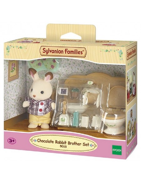SET BAÑO CONEJO CHOCOLATE SYLVANIAN FAMILIES