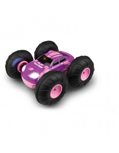 COCHE R/C FLIP RACER ROSA