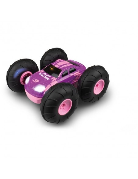 COCHE R/C FLIP RACER ROSA