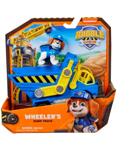 Patrulla Canina - Equipo Rubble Vehículo y Figura Wheeler