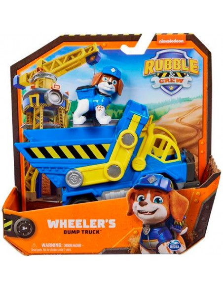Patrulla Canina - Equipo Rubble Vehículo y Figura Wheeler