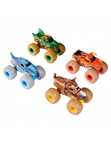 MONSTER JAM SURTIDO DIE CAST 1:64 PACK 4 COCHES