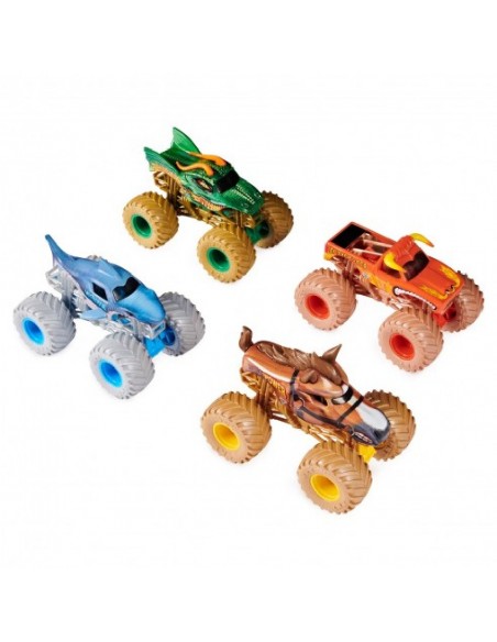 MONSTER JAM SURTIDO DIE CAST 1:64 PACK 4 COCHES