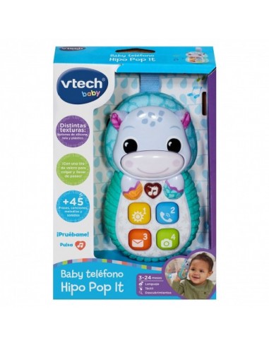 BABY TELÉFONO HIPO-POP IT AZUL 80-566822 V-TECH BABY TELÉFONO HIPO-POP IT AZUL 80-566822 V-TECH