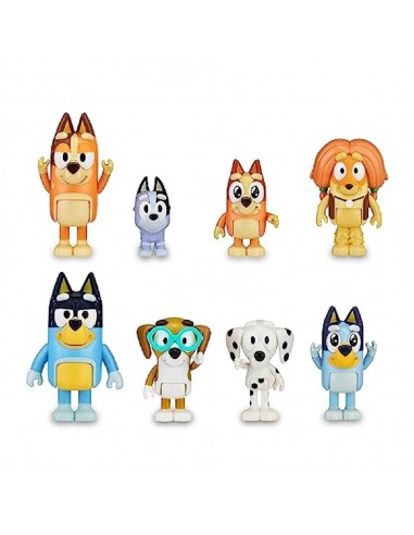 PACK 8 FIGURAS BLUEY ( FAMOSA)