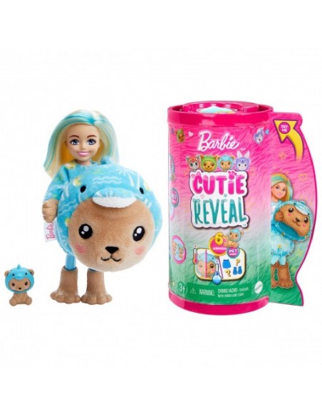 BARBIE CHELSEA CUTIE REVEAL OSITO DELFIN MATTEL