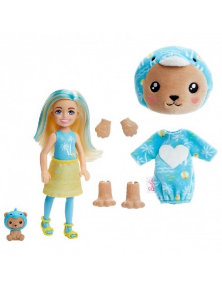BARBIE CHELSEA CUTIE REVEAL OSITO DELFIN MATTEL
