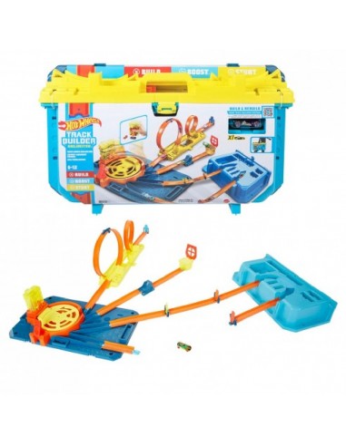 HOT WHEELS CAJA DE PISTAS CON LANZADOR