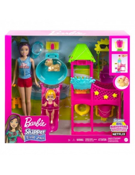 BARBIE NIÑERA PARQUE ACUATICO