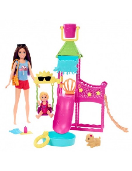 BARBIE NIÑERA PARQUE ACUATICO