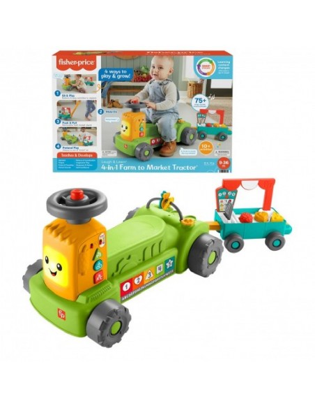 TRACTOR 4 EN 1 RIE Y APRENDE FISCHER PRICE TRACTOR 4 EN 1 RIE Y APRENDE FISCHER PRICE