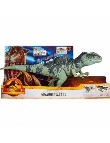 JURASSIC WORLD GIGANOTOSAURUS ATACA Y RUGE