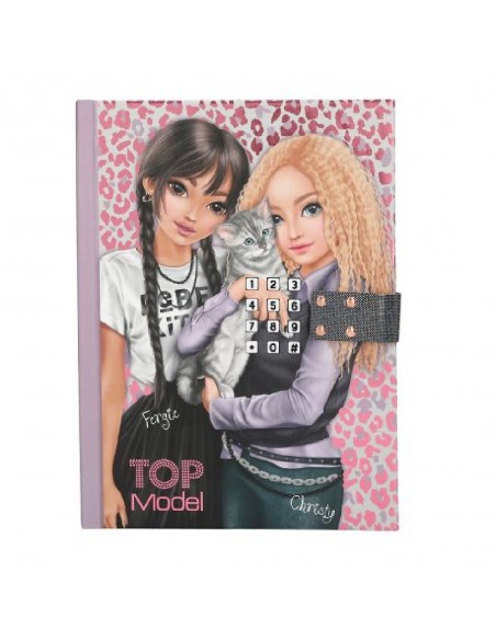 DIARIO CODIGO SECRETO REBEL KITTY TOP MODEL